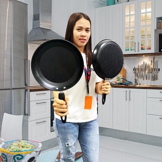 Japanese Non-Stick Frying Pan, Maifan Stone Frying Pan, Home Kitchen Frying Pan,Free Wooden Spa tula #6