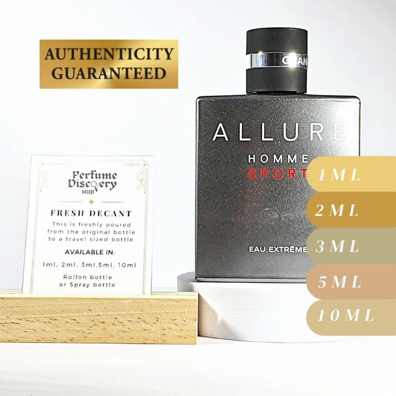 Chanél Allure Homme Sport Eau Extreme eau de parfum perfume sample | Shopee  Philippines