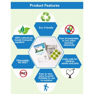 ∈◇●Mosquito Repellant Patch | Citronella Stick On for Dengue Prevention | 60pcs or 6pcs Sticker | HO #2