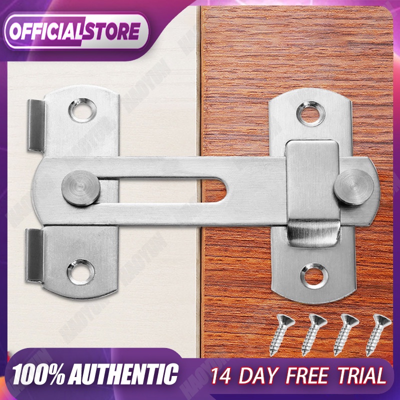 Flat Door Lock 1 Pcs Stainless Steel Swivel Bolt Door Latch Slug Catch ...