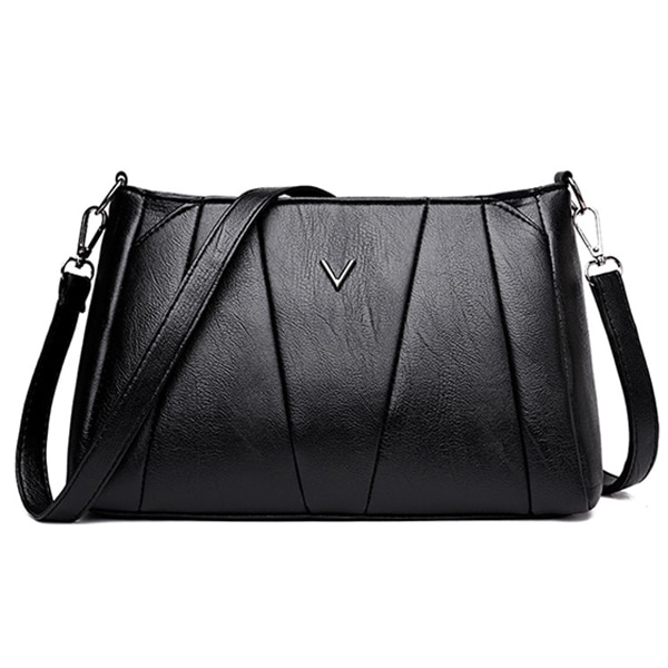 ladies black messenger bag