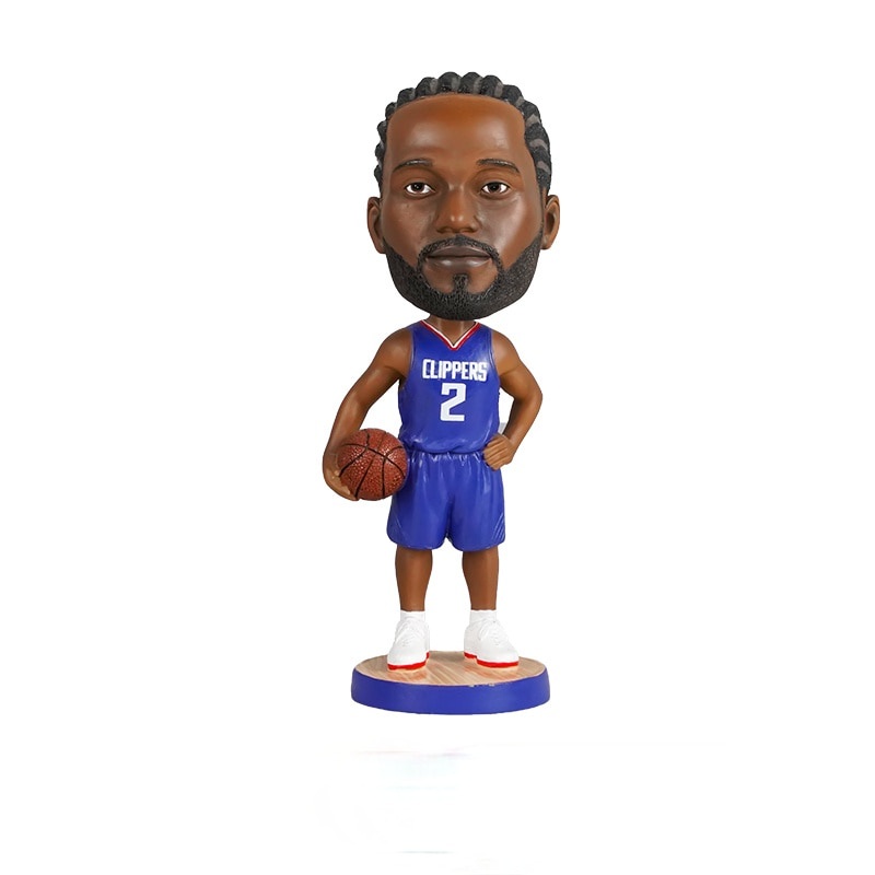 Resin Model Shakeable Action Figures Toys for NBA Basketball Star Kawhi ...