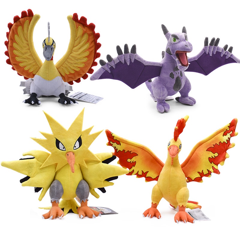 2022 Large Size Pokemon Plush Toy Super Fossil Pterosaur Lightning Bird  Different Color Phoenix Flame Childhood Doll | Shopee Philippines