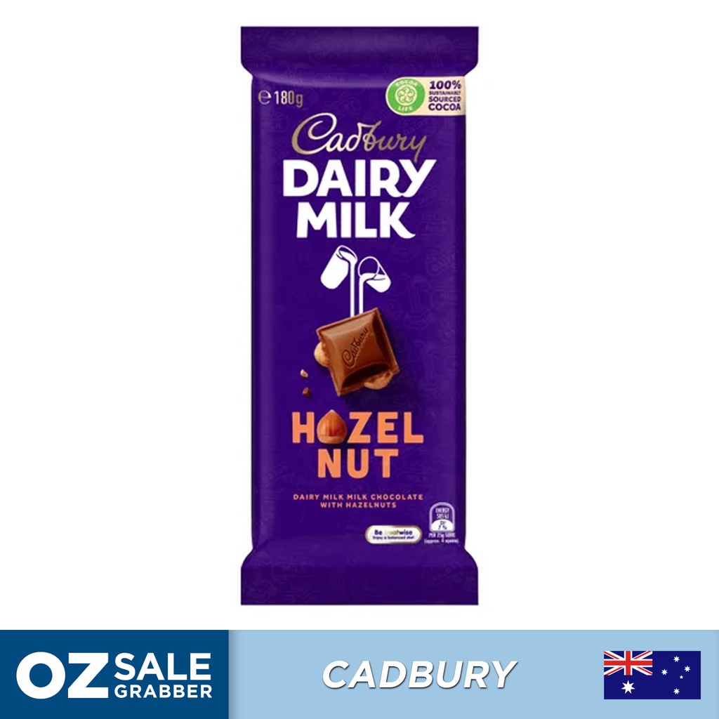 OZSALEGRABBER | Cadbury: Hazelnut Chocolate 180g (from Australia ...