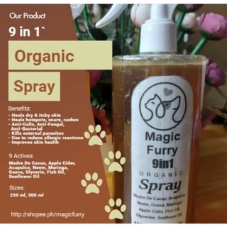 【 Ready Stock】9 in 1 Magic Furry Spray-Pet Skin Problem Solver (w/sunflower oil)