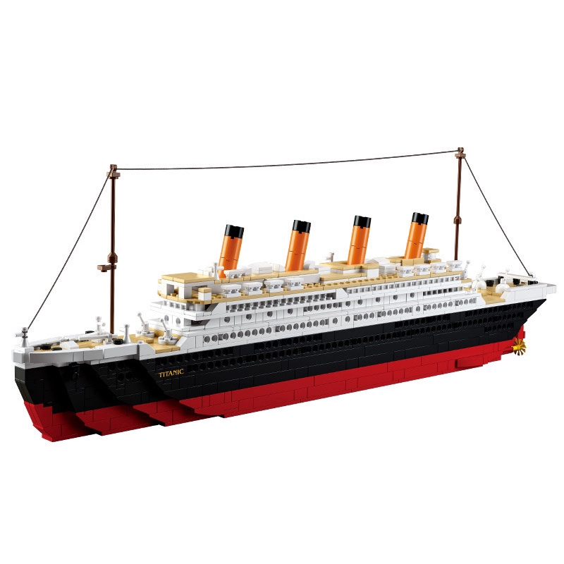 a toy titanic