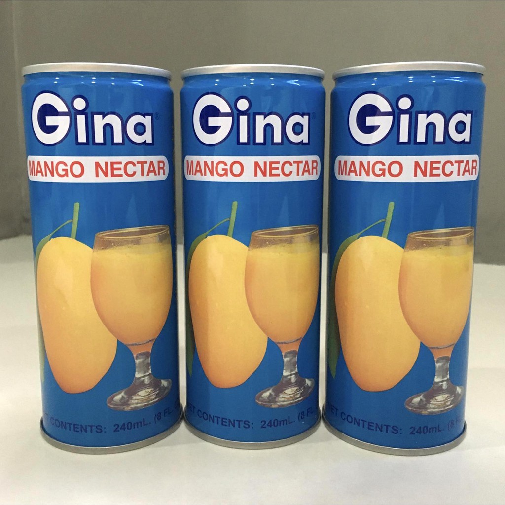 Gina Mango 240 mL Mango Juice (3 Cans) Shopee Philippines
