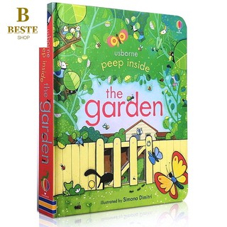 【Ready Stock】Peep Inside Garden English Educational 3D Flap Picture Cardboard Books for Childhood