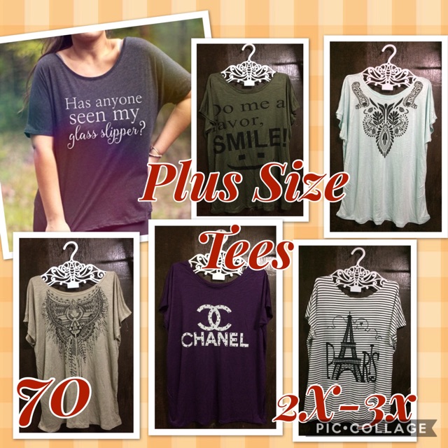 cheap plus size graphic tees