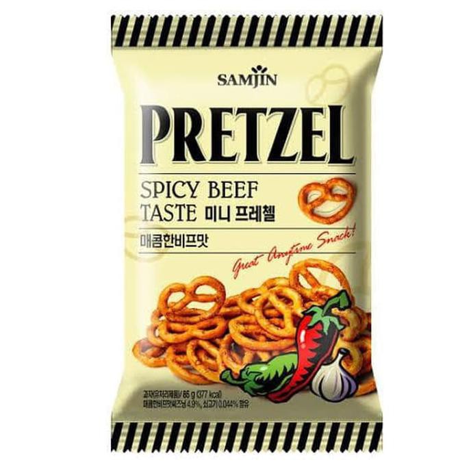 Samjin Pretzel Spicy Beef Taste - Made In Korea | Shopee Philippines