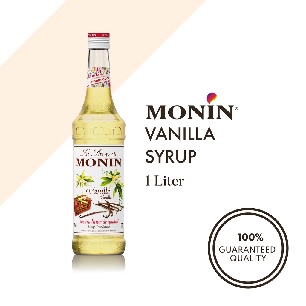 MONIN Syrup Vanilla 1L Shopee Philippines