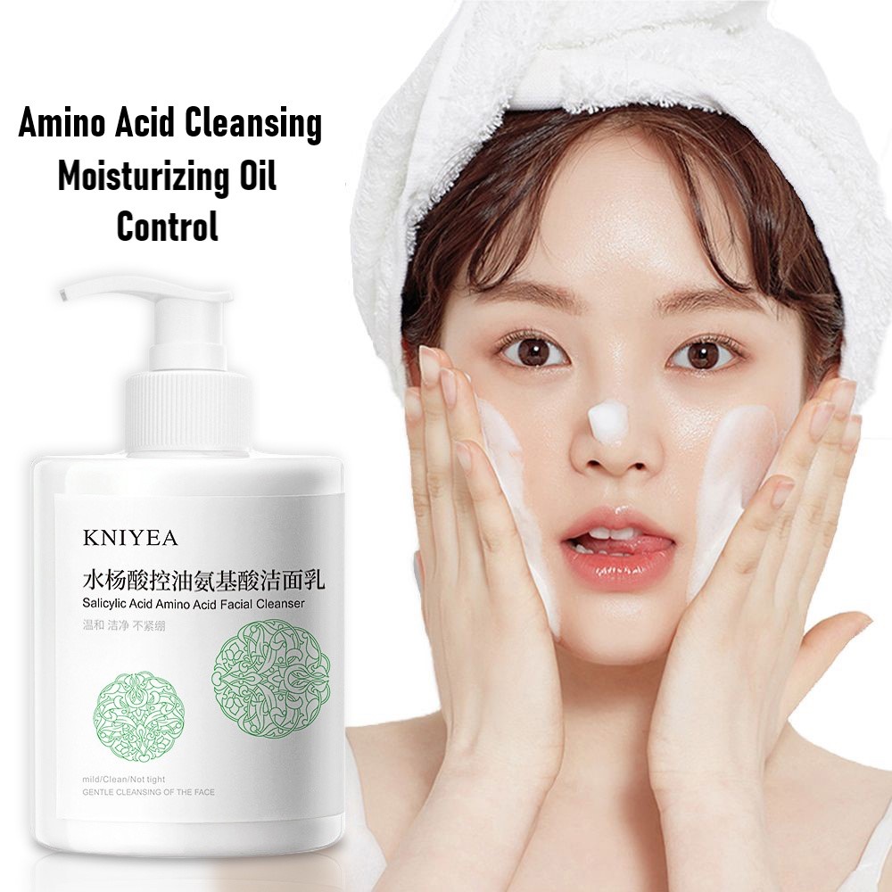 Amino Acid Facial Cleanser Salicylic Acid Foaming Balancing Oil Control ...