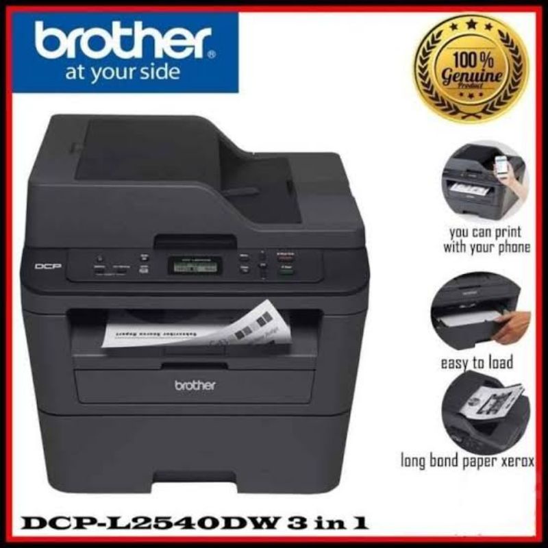 Brother DCP L2540DW Mono Multi Function Photocopy Xerox Laser Printer