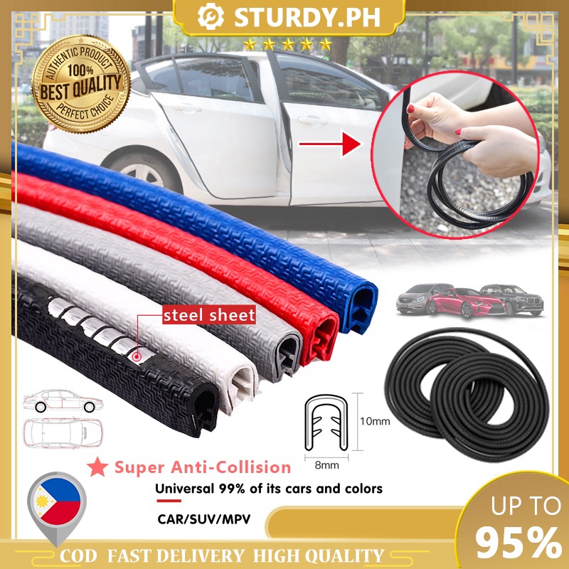 5M Universal Car Door Edge Scratch Protector Strip Sealing Guard Trim