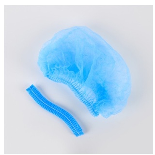 12pcs Disposable Hair Head Cover Cap Net Non Woven Cap Surgical Cap Universal Size Shower cap #7
