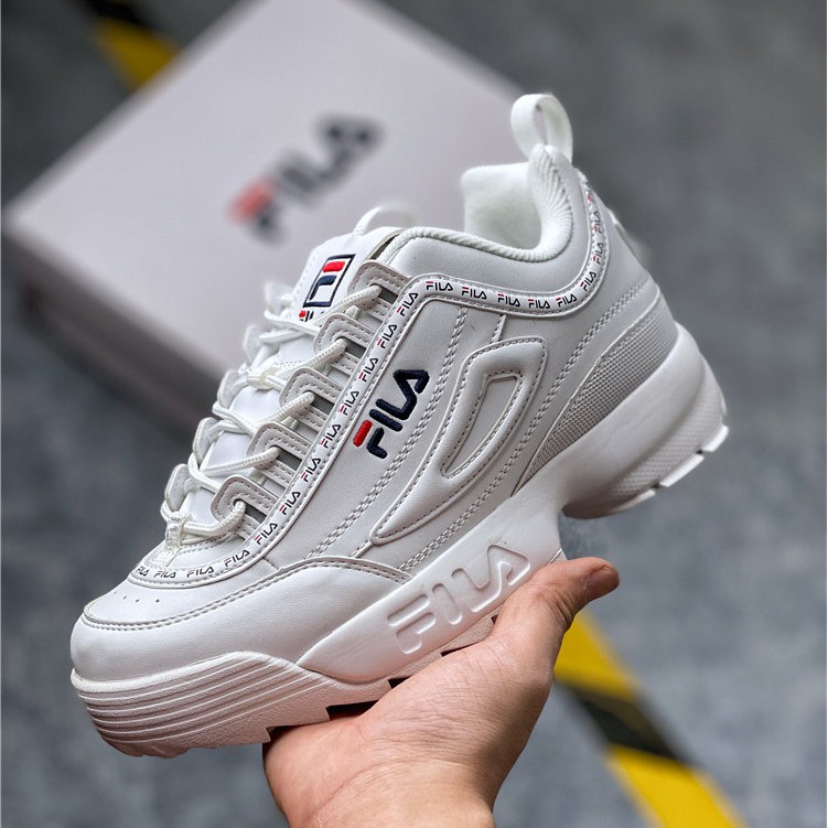 Original Fila White Thick Sole Sneaker 