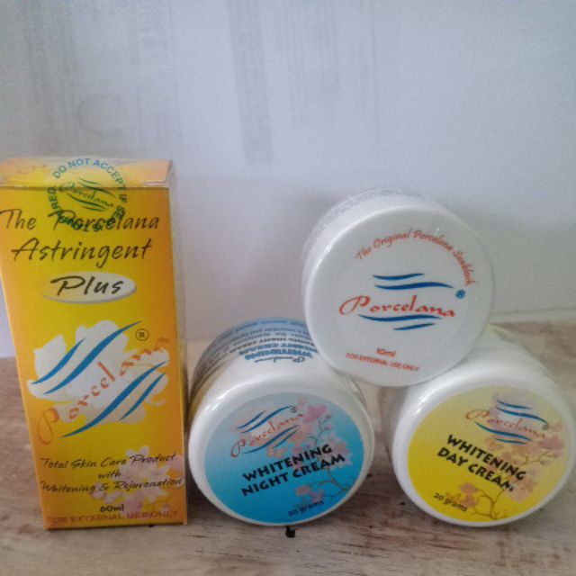 porcelana whitening night cream
