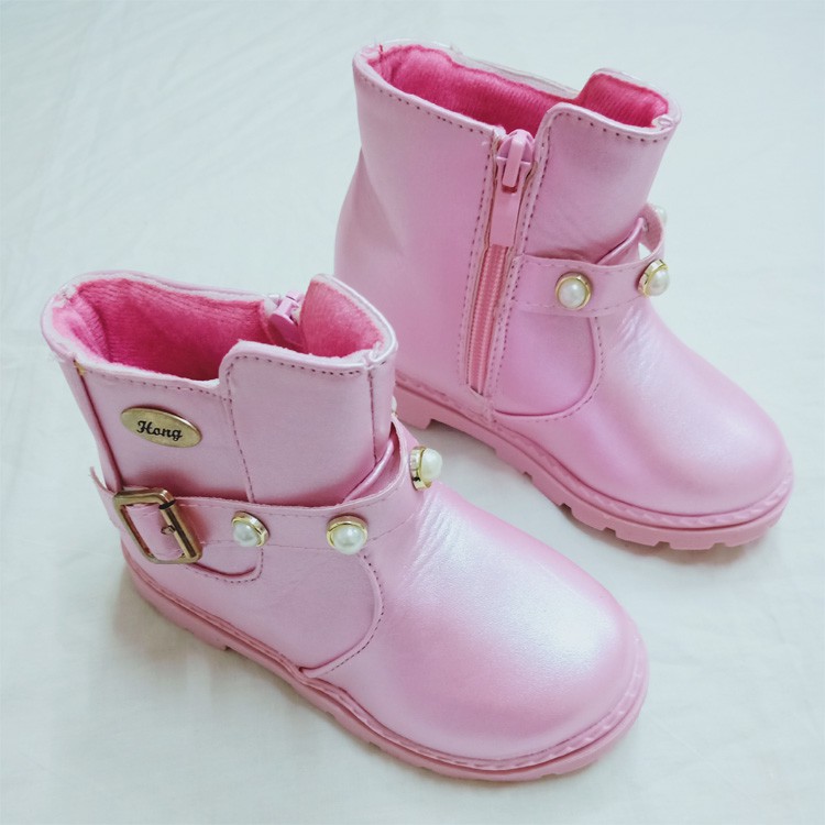 low cut fur boots