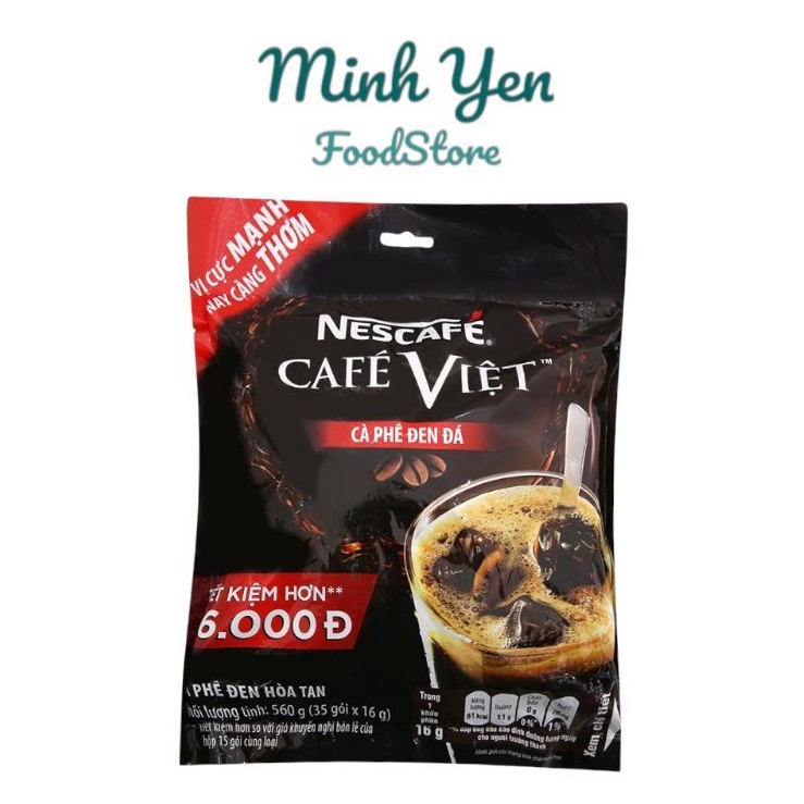 Bag 35 packs x 16g NESCAFE Vietnamese Coffee Black Ice Coffee