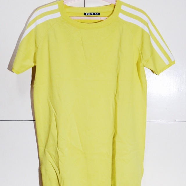 Yellow Jersey Dress | Shopee Philippines