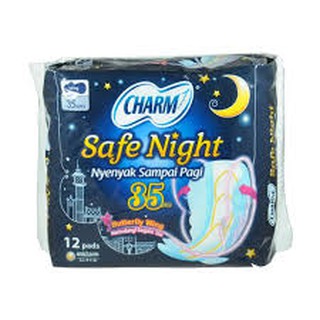 Charm Body Fit Safe Night Wing 35cm Contents 12 Pads #1