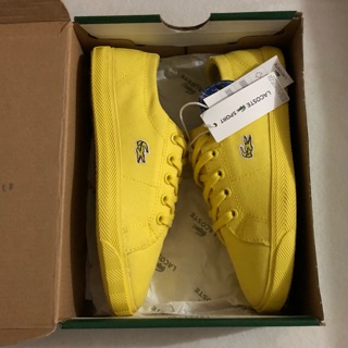 lacoste shoes yellow