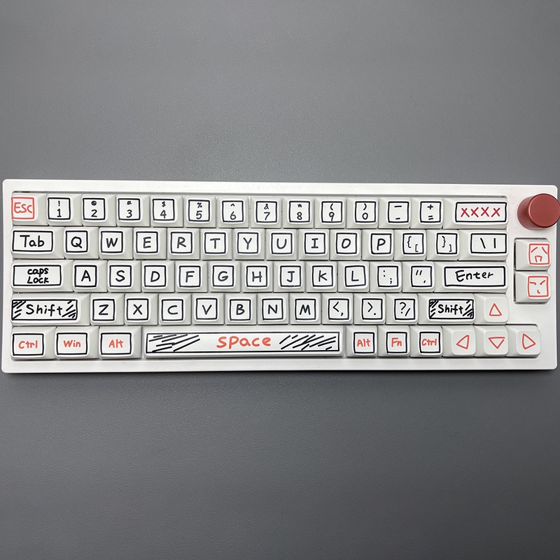 New Graffiti Keycap 127Keys XDA Profiles PBT DyeSublimation of RK61
