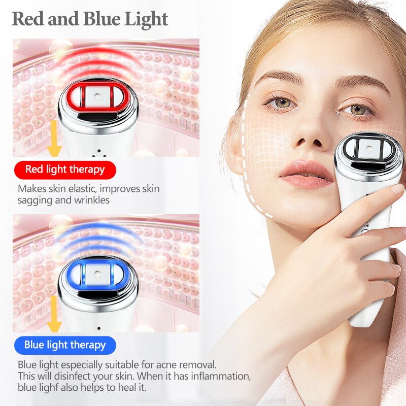 MINI HIFU V Face Face Skin Lifting Tightening Ultrasound EMF RF Facial ...