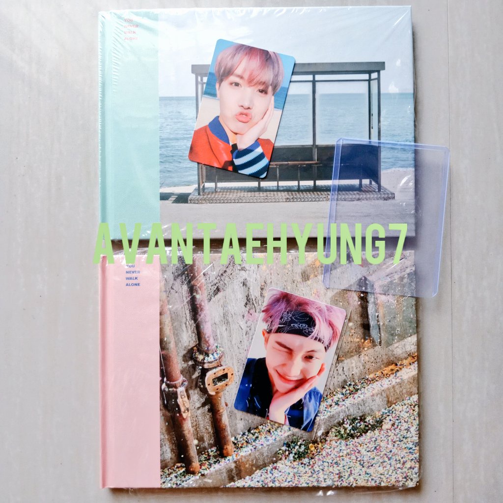 Bts Ynwa Album With Rm Or Jhope Photocard You Never Walk Alone Left Right Green Pink Shopee Philippines