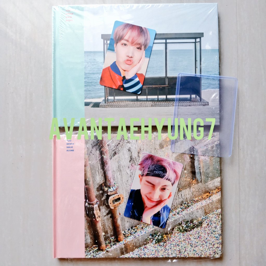 Bts Ynwa Album With Rm Or Jhope Photocard You Never Walk Alone Left Right Green Pink Shopee Philippines