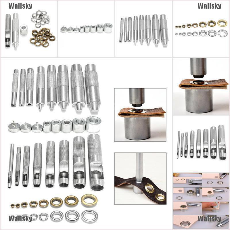 Loss sale Eyelet Punch Die Tool Set +20 Sets Eyelet Leather Craft