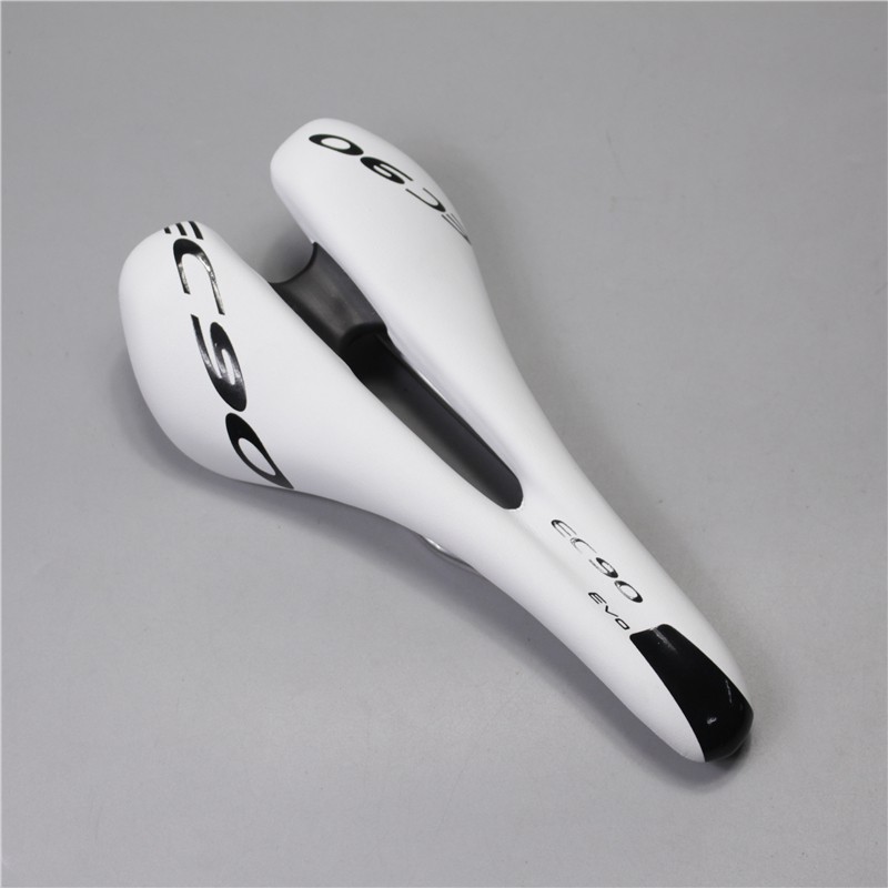 white bike saddle