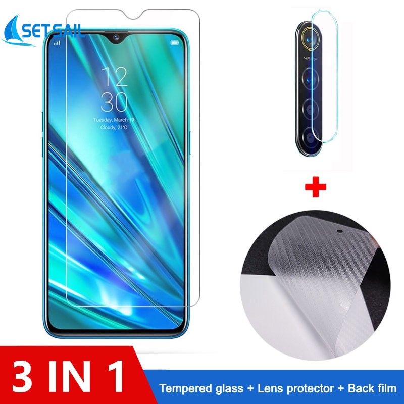 3-in-1 Tempered Glass Huawei Y91 Y91i Y95 Y7A Nova 7i 5T 3i 6 SE 7 9 SE ...