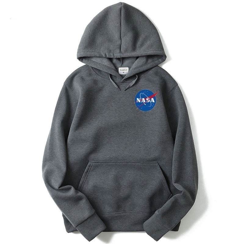 nasa hoodie gray