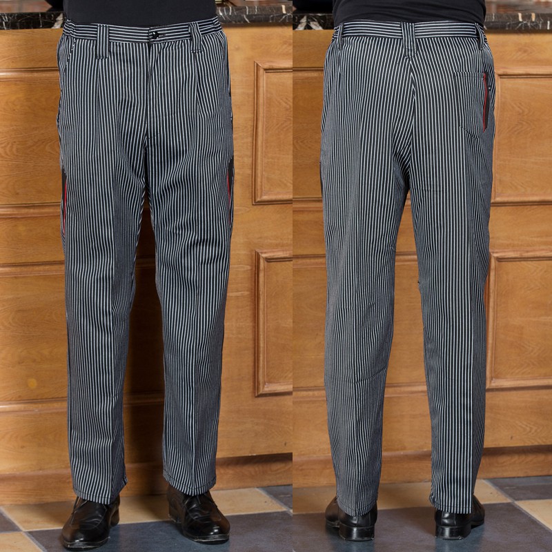 orange and black striped overalls