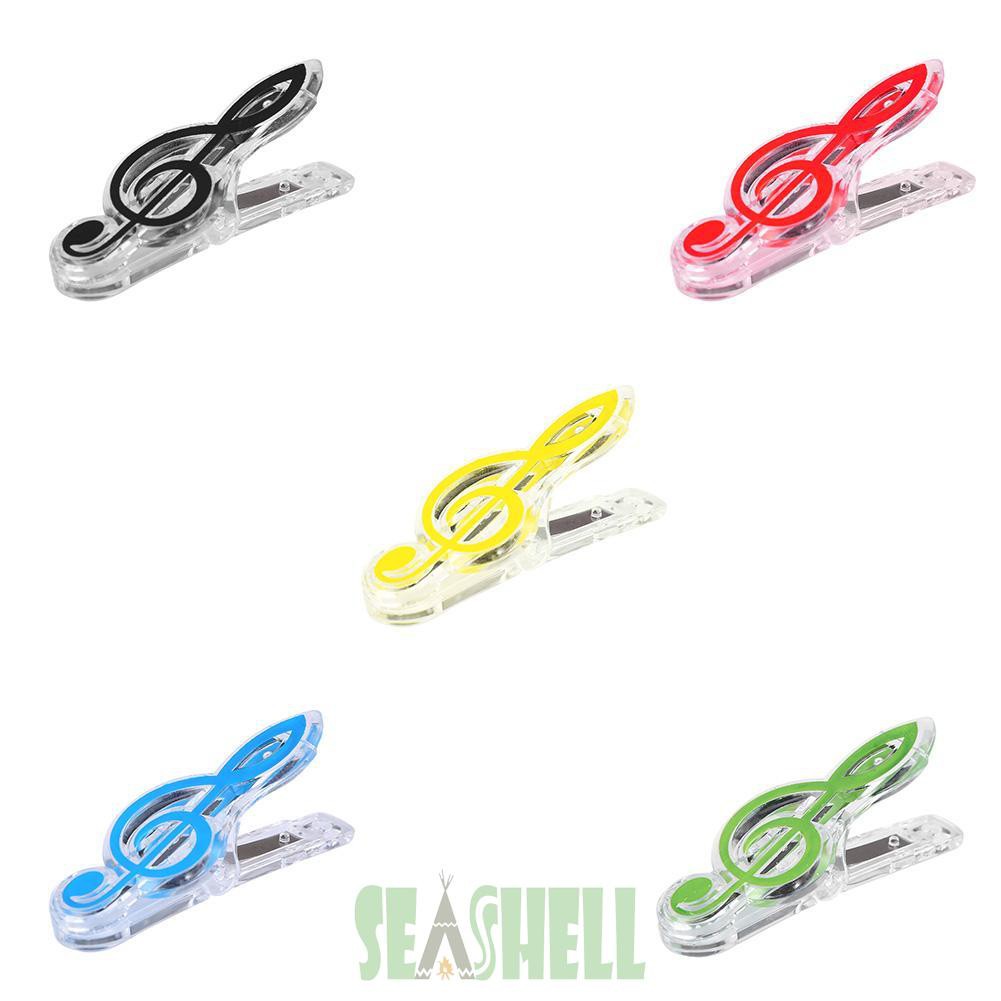 Sea Plastic Piano Sheet Spring Holder Musical Note Letter Paper Clip
