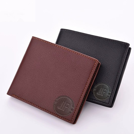New Stock Leather Wallet for Men's 3 sides 2 folds Coin Purse Black/Brown Q008