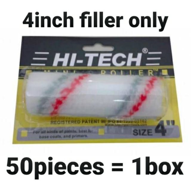 Hitech paint roller filler only 4 inch per box Shopee Philippines