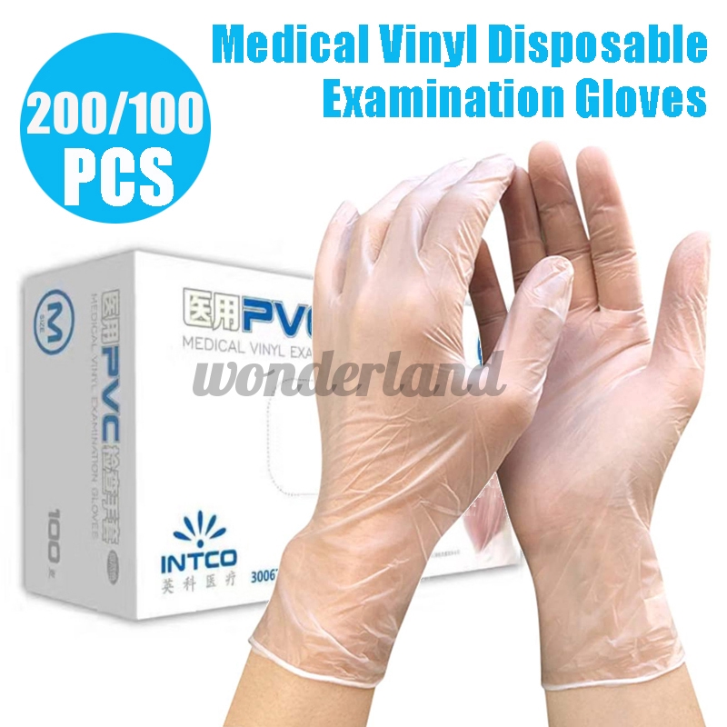 clear medical gloves