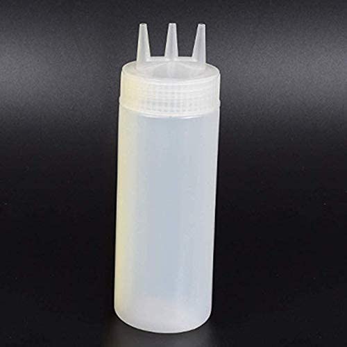 3 spout ketchup dispenser mayonnaise mustard syrup pump plastic holder