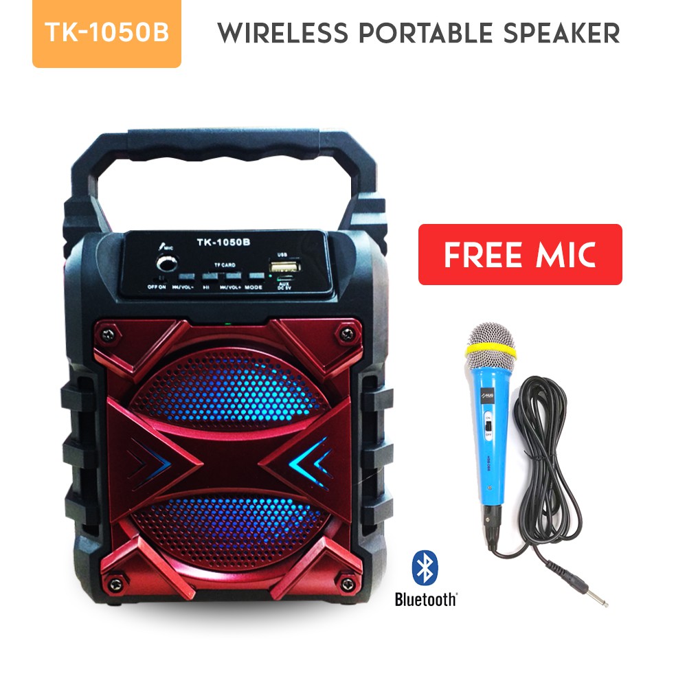 bluetooth speaker with wireless microphone