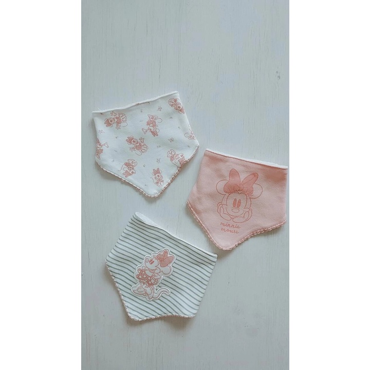 Minnie MOUSE DISNEY BIBS PRIMARK 1 set Of 3 pcs) Shopee Philippines