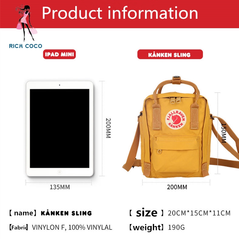 fjallraven kanken size chart