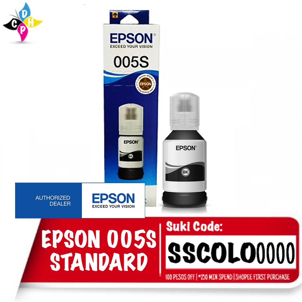 Epson 005 005s Black Ink Brand New Original Epson Standard Size Ink Bottle 40ml 005 T01p100 1970