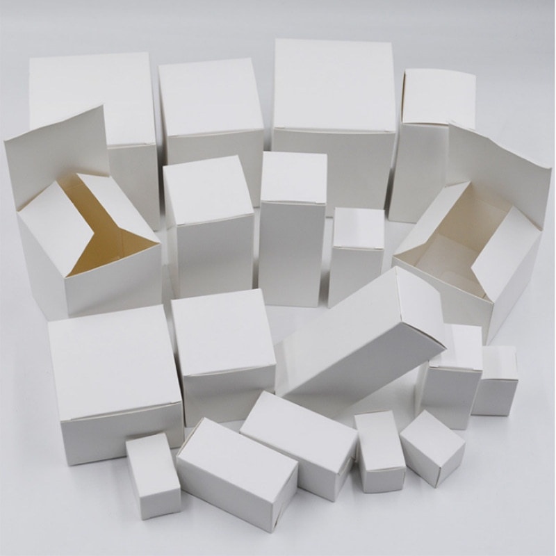 10pcs White Box White Carton Whitecard Packaging Paper Box Shopee