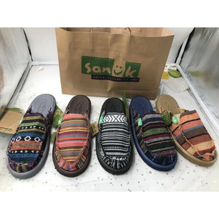 sanuk plaid shoes