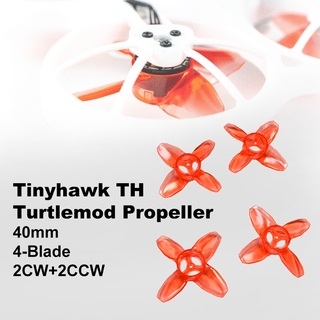 2 Pairs Emax Tinyhawk Indoor FPV Racing Drone Spare Part Avan TH Turtlemode Propeller 4-Blade 40mm