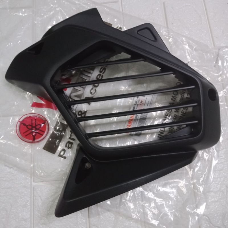thumbnail image 2 of ZIEGER Radiator Cover For Yamaha VMAX - Stainless Steel Grille, Silver 2 of 2