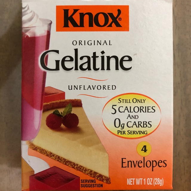 Knox Gelatine Unflavored 4 Sachets Keto Shopee Philippines