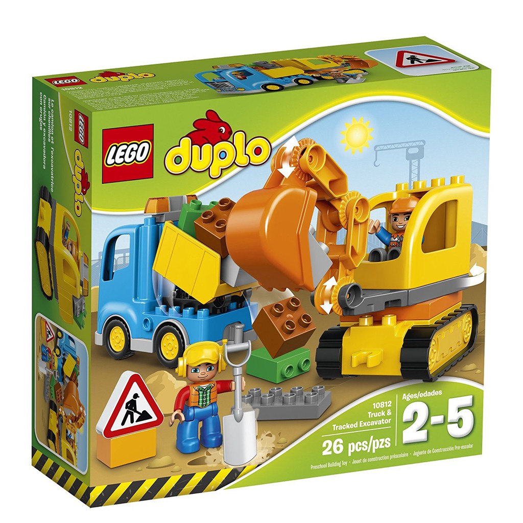 truck and tracked excavator duplo